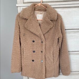 Altar'd State Cozy Brown Teddy Jacket
